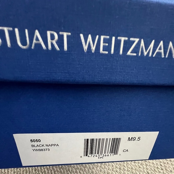 Stuart Weitzman 5050 Black Napa Boots, 9.5M - Picture 3 of 16